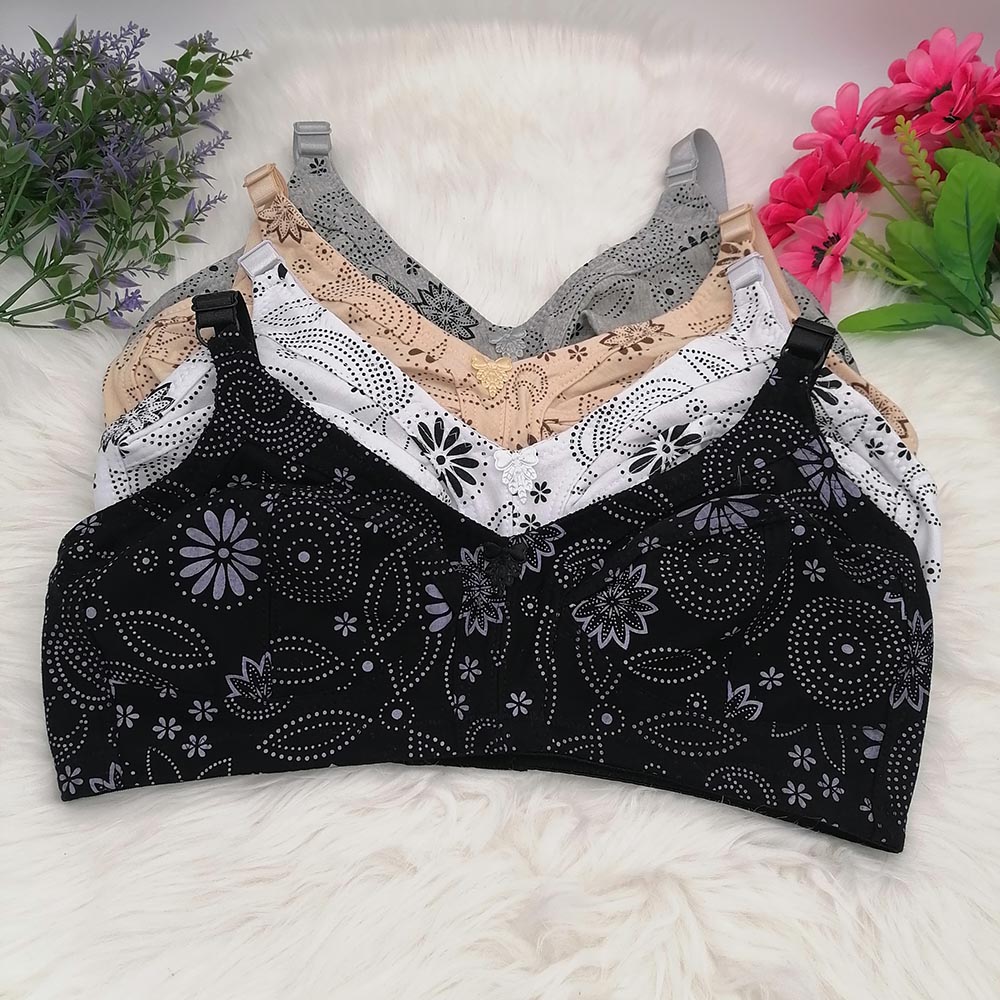 Women's Big Cup Wireless Bra C - Cotton Bra Everyday ulasan dan harga