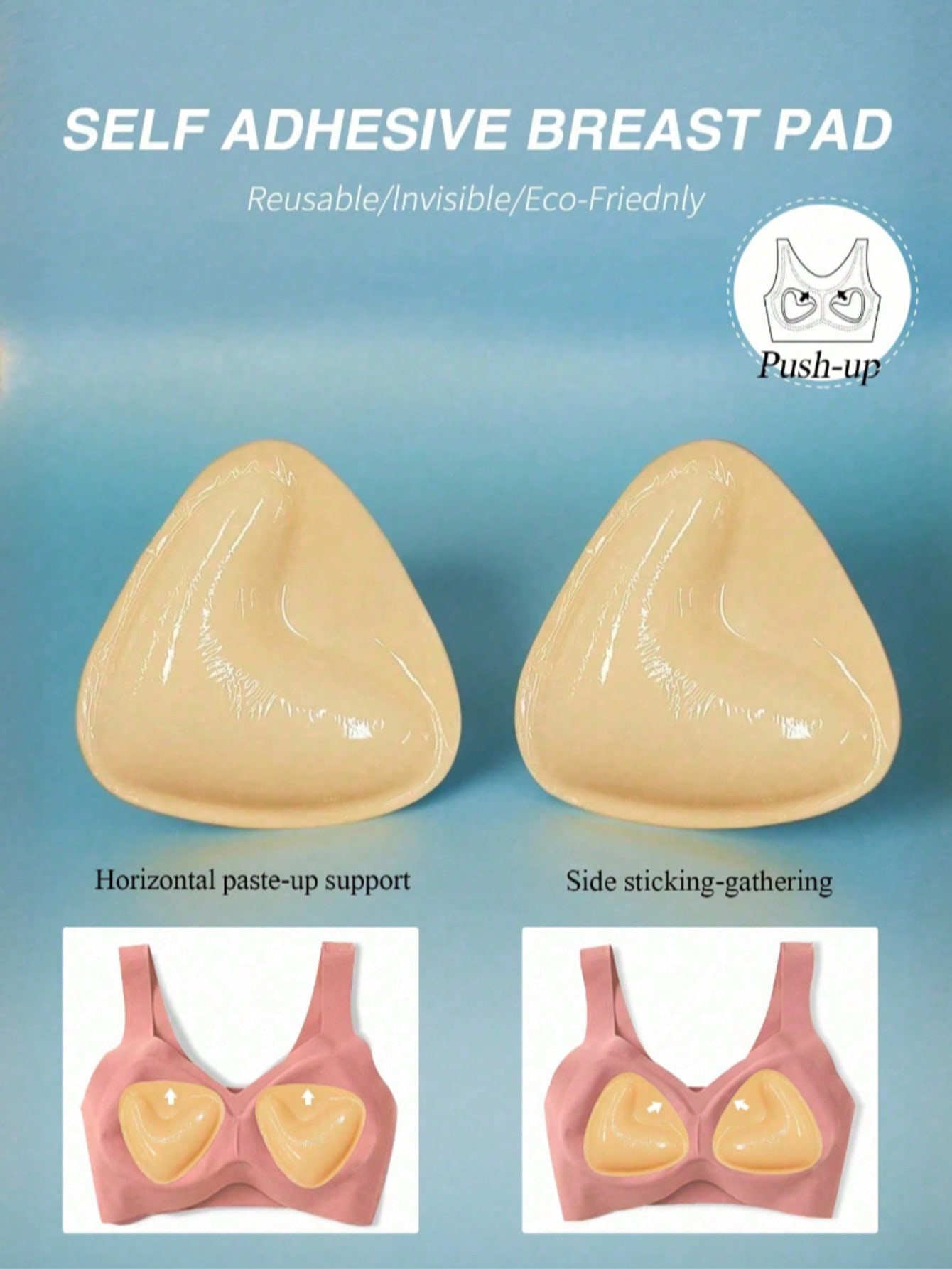 2pcs Reusable Double-Sided Adh - Strapless Bra Adhesive ulasan dan harga