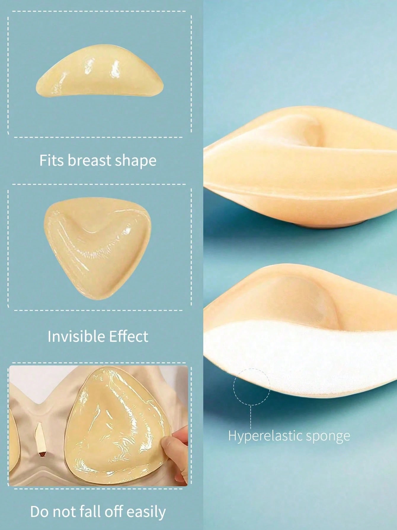 2pcs Reusable Double-Sided Adh - Strapless Bra Adhesive ulasan dan harga
